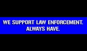 Thin Blue Line support for Law Enforcement